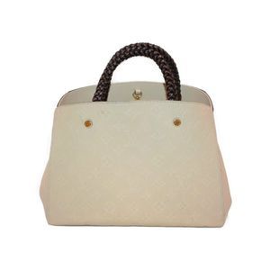 Louis Vuitton Montaigne MM Shoulder Bag Amplant White